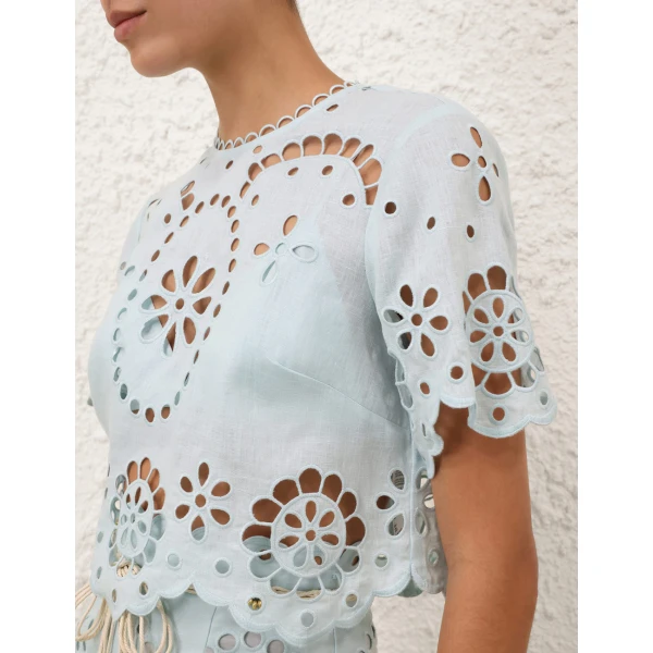Elevate your elegance in this Zimmermann Tops available now at Coveti