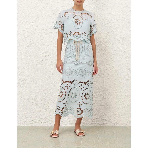 Elevate your elegance in this Zimmermann Skirts available now at Coveti