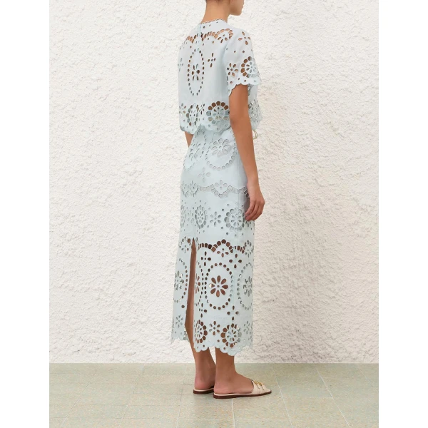 Elevate your elegance in this Zimmermann Skirts available now at Coveti