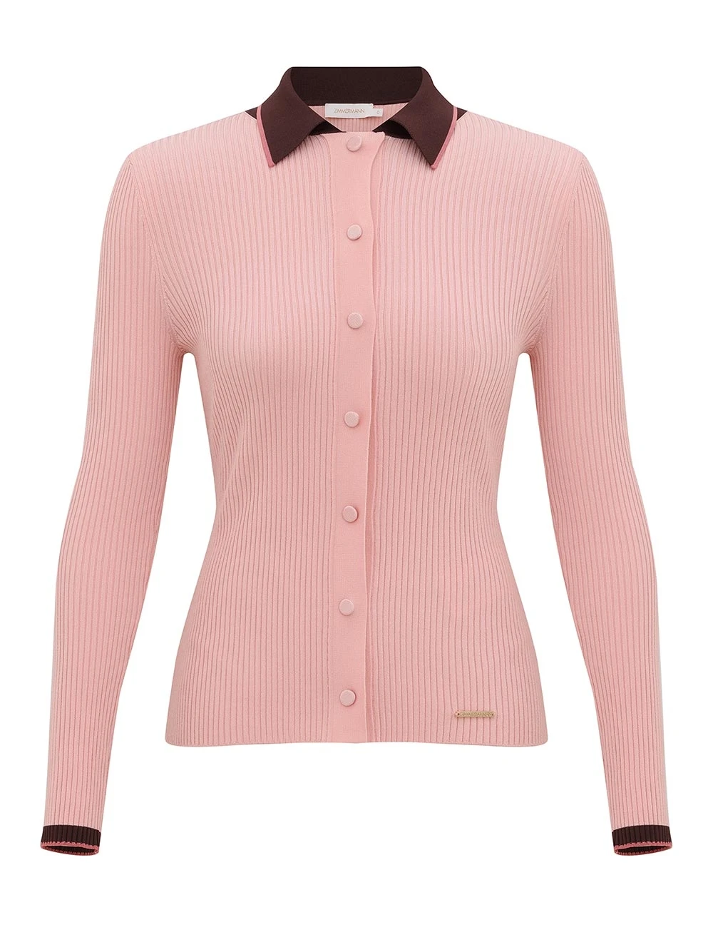 Zimmermann Contrast Rib Cardigan | Ready to Wear Collection Coveti Elevate your elegance in this Zimmermann Knitwear available now at Coveti