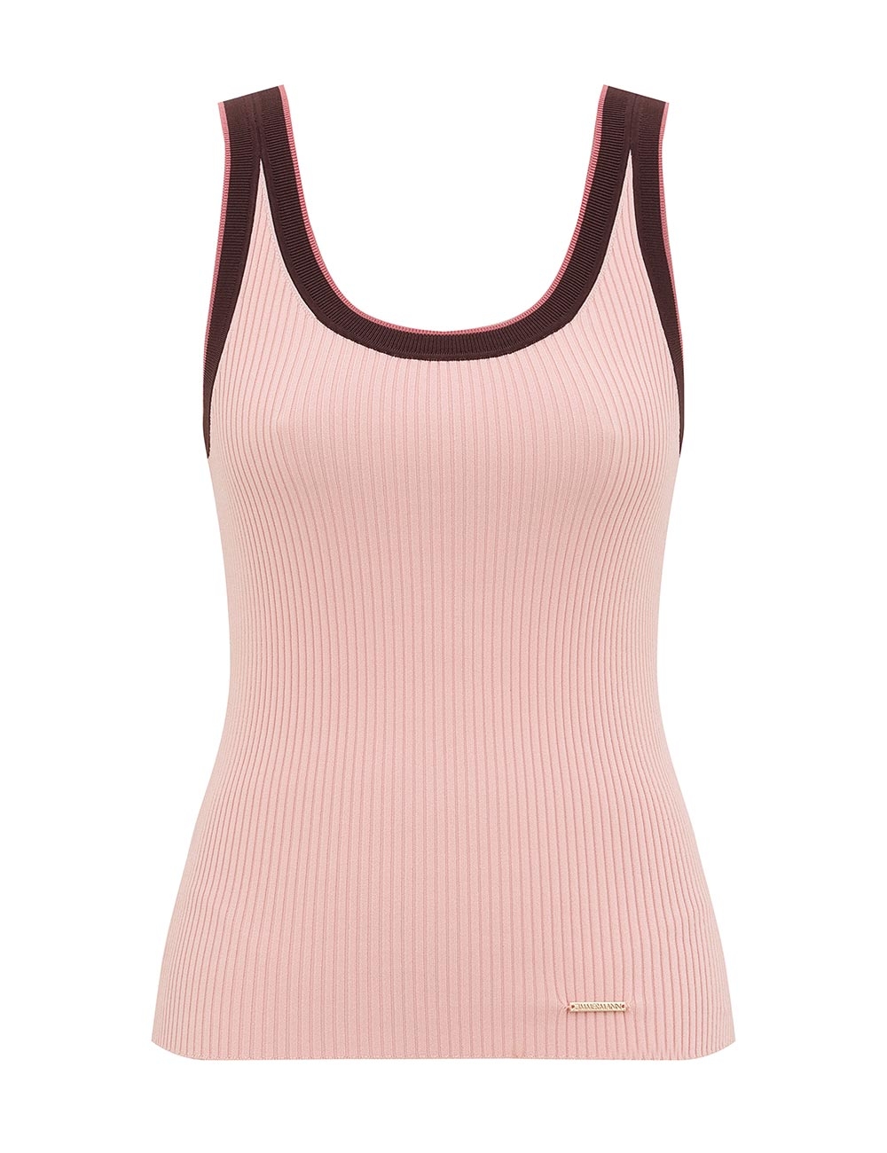 Zimmermann Contrast Rib Scoop Tank Top