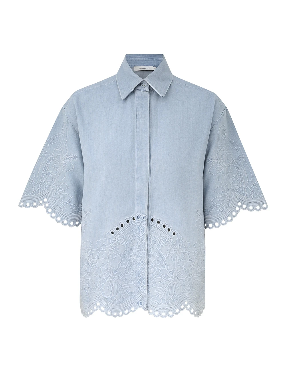 Zimmermann Daylight Denim Shirt | Ready to Wear Collection Coveti Elevate your elegance in this Zimmermann Pants available now at Coveti