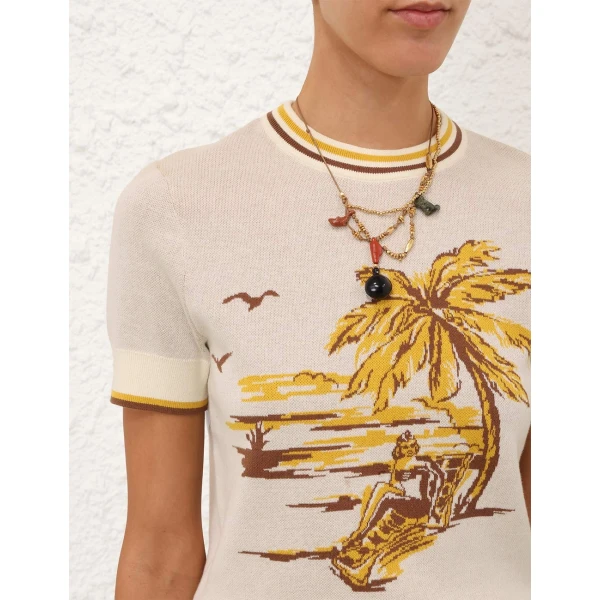 Elevate your elegance in this Zimmermann Tops available now at Coveti