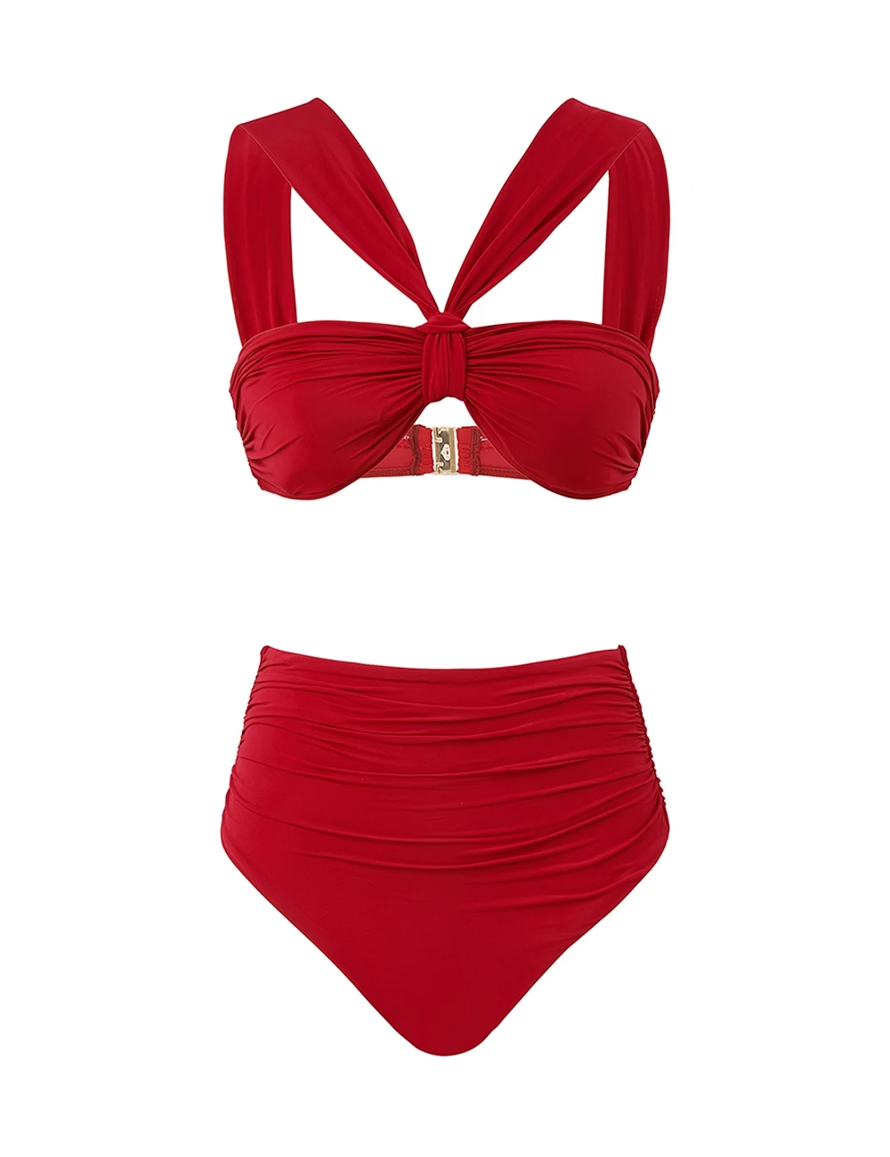 Zimmermann Daylight Knot Detail Bikini | Ready to Wear Collection Coveti Elevate your elegance in this Zimmermann Bikini available now at Coveti
