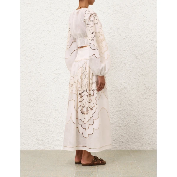 Elevate your elegance in this Zimmermann Skirts available now at Coveti