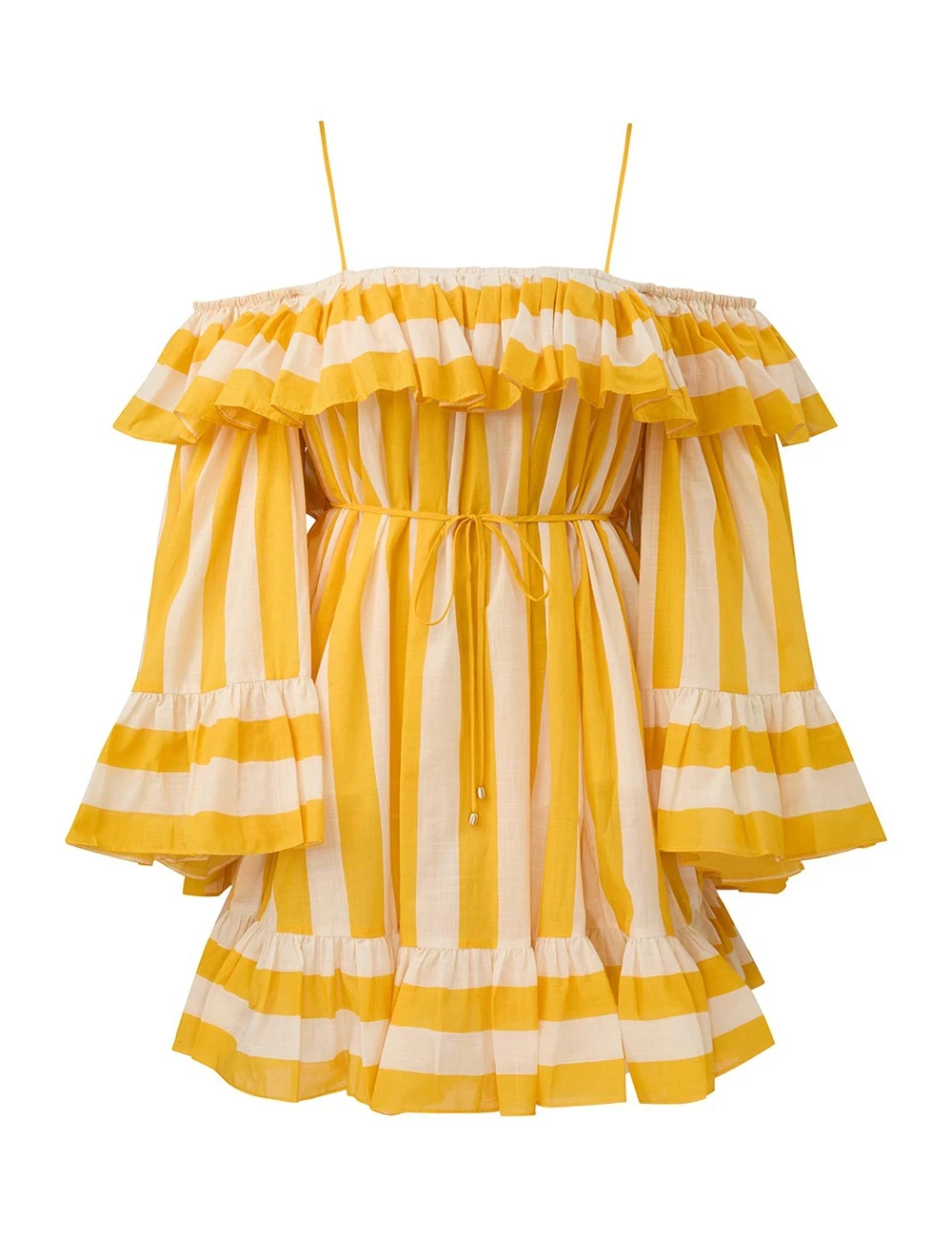 Zimmermann Daylight Stripe Mini Dress | Ready to Wear Collection Coveti Elevate your elegance in this Zimmermann Dresses available now at Coveti