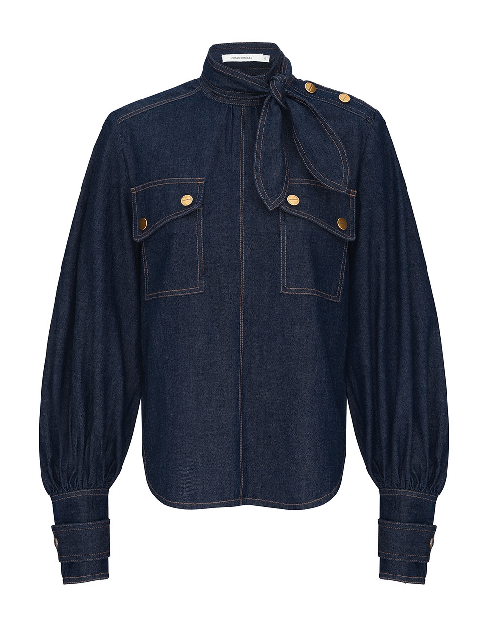 Zimmermann Denim Cargo Blouse