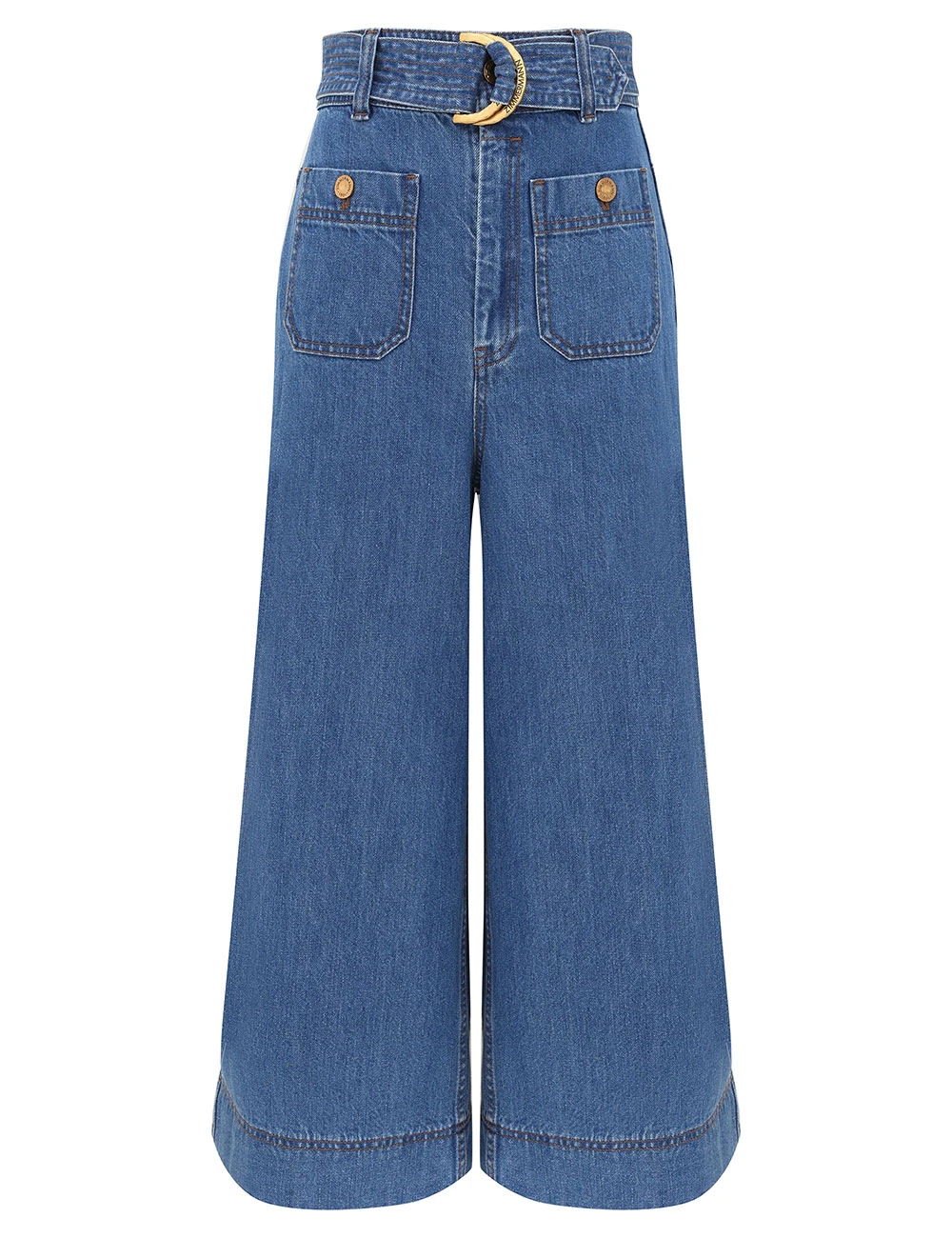 Zimmermann Denim Culotte | Ready to Wear Collection Coveti Elevate your elegance in this Zimmermann Pants available now at Coveti