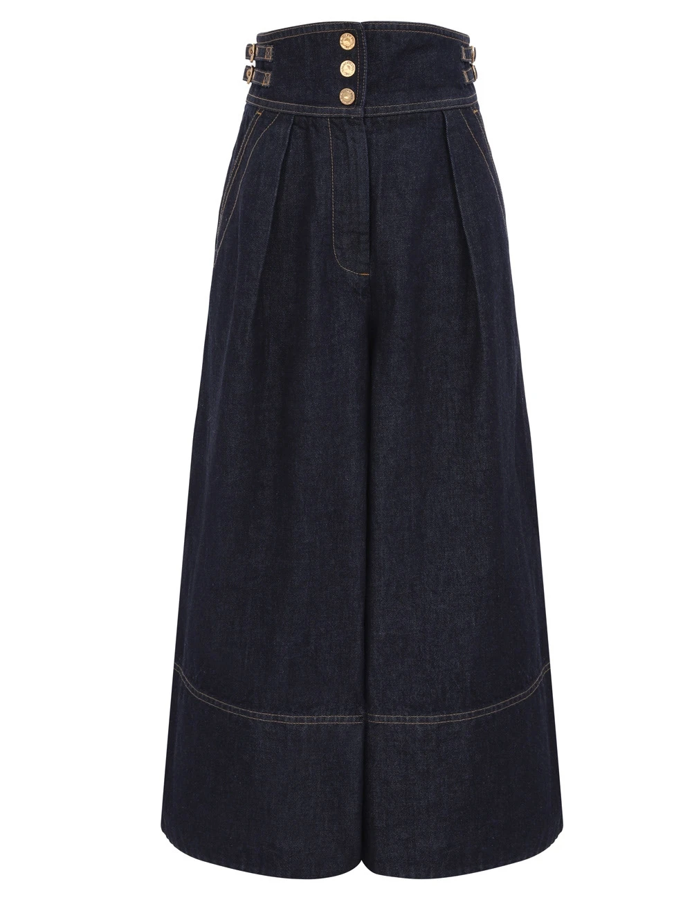 Zimmermann Denim Culotte | Ready to Wear Collection Coveti Elevate your elegance in this Zimmermann Pants available now at Coveti