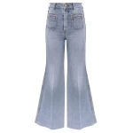 Zimmermann Denim Flare Jean | Ready to Wear Collection Coveti Elevate your elegance in this Zimmermann Pants available now at Coveti