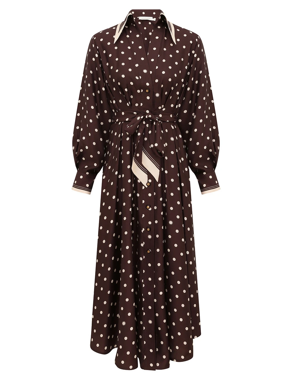 Zimmermann Dot Tuck Midi Dress | Ready to Wear Collection Coveti Elevate your elegance in this Zimmermann Dresses available now at Coveti