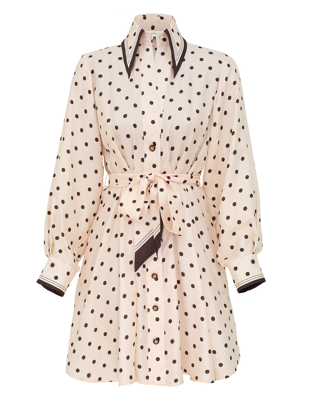 Zimmermann Dot Tuck Mini Dress