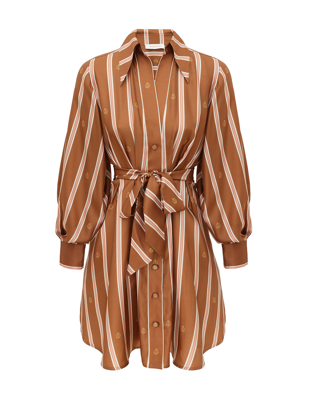 Zimmermann Emblem Tuck Mini Dress