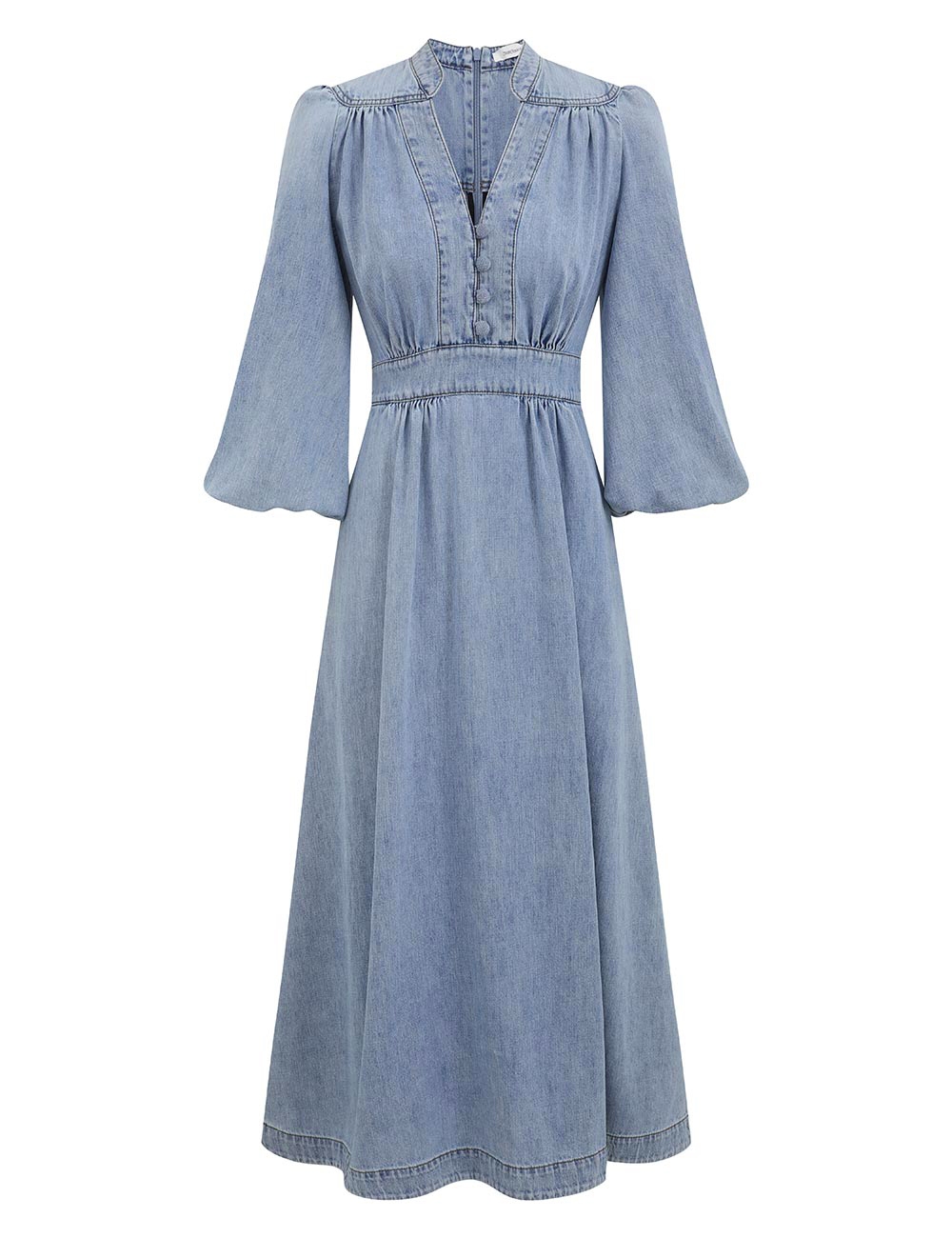 Zimmermann Indra Denim Midi Dress
