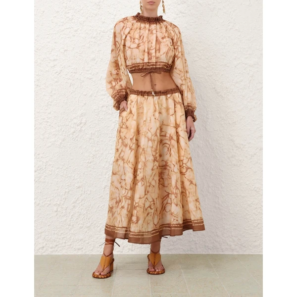 Elevate your elegance in this Zimmermann Skirts available now at Coveti