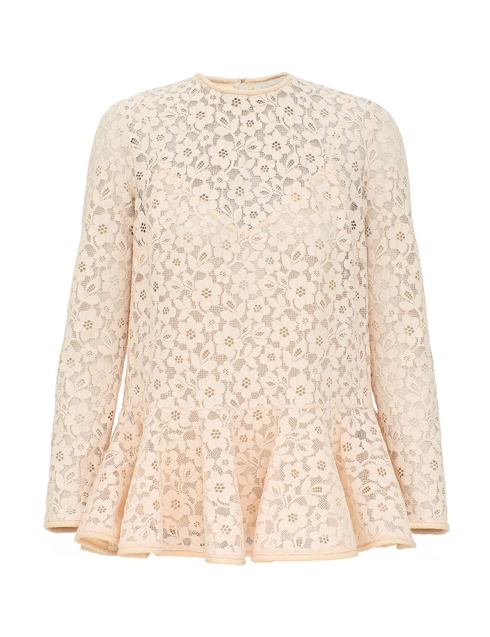 Zimmermann Lace Peplum Blouse