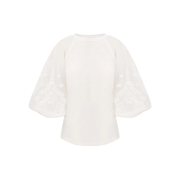 Elevate your elegance in this Zimmermann Tops available now at Coveti