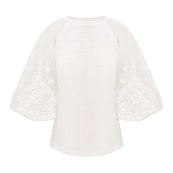 Elevate your elegance in this Zimmermann Tops available now at Coveti