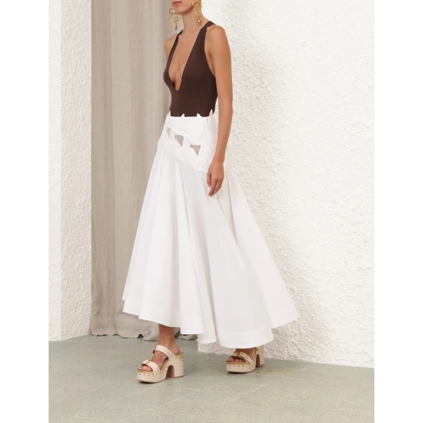 Elevate your elegance in this Zimmermann Skirts available now at Coveti