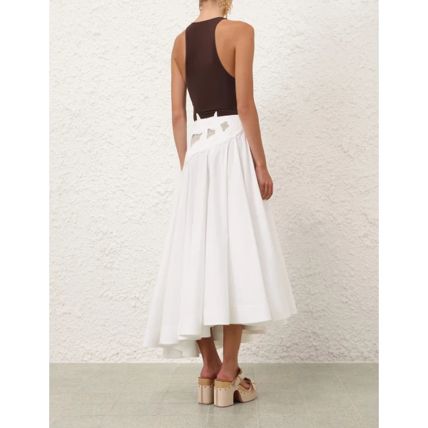 Elevate your elegance in this Zimmermann Skirts available now at Coveti