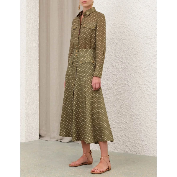 Elevate your elegance in this Zimmermann Skirts available now at Coveti