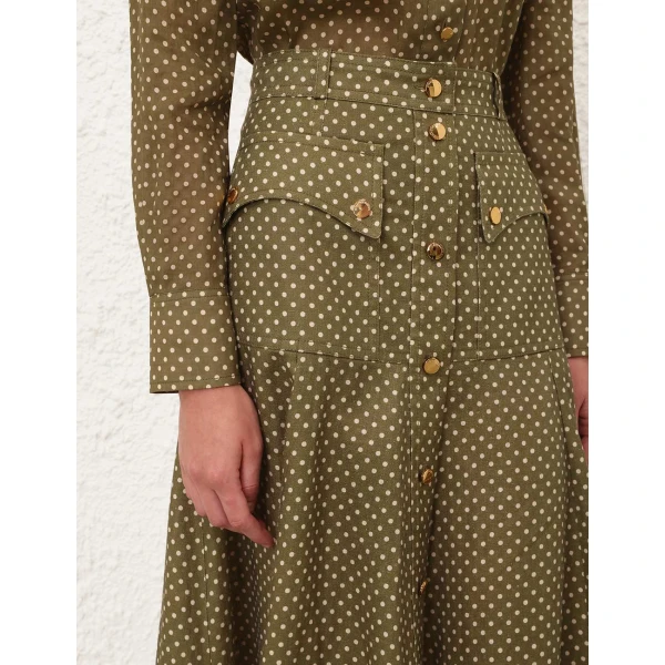 Elevate your elegance in this Zimmermann Skirts available now at Coveti