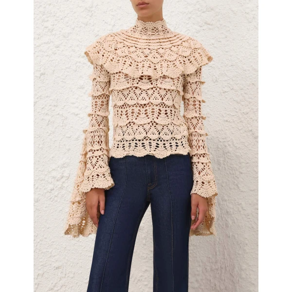 Elevate your elegance in this Zimmermann Knitwear available now at Coveti