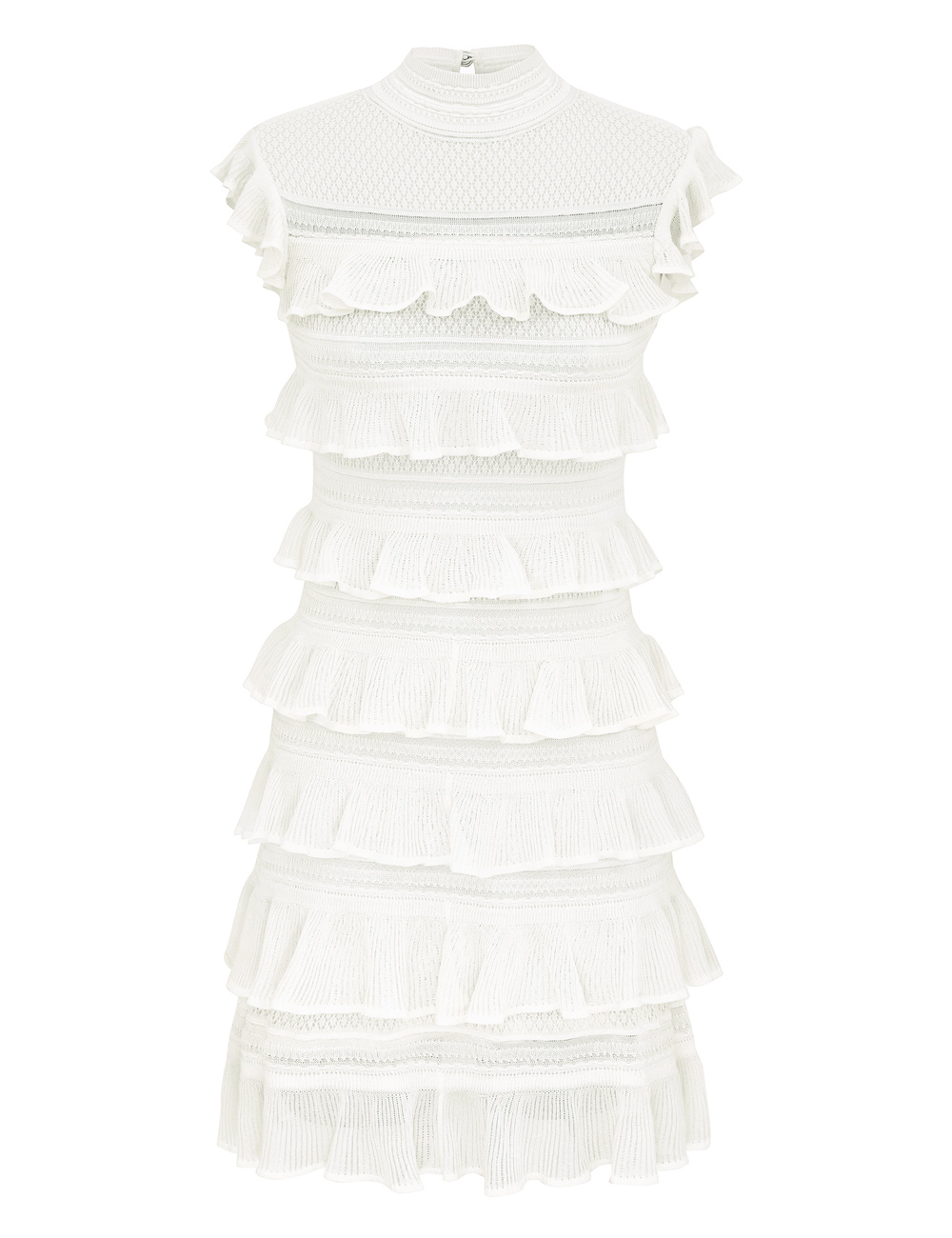 Zimmermann Luna Lace Frill Mini Dress
