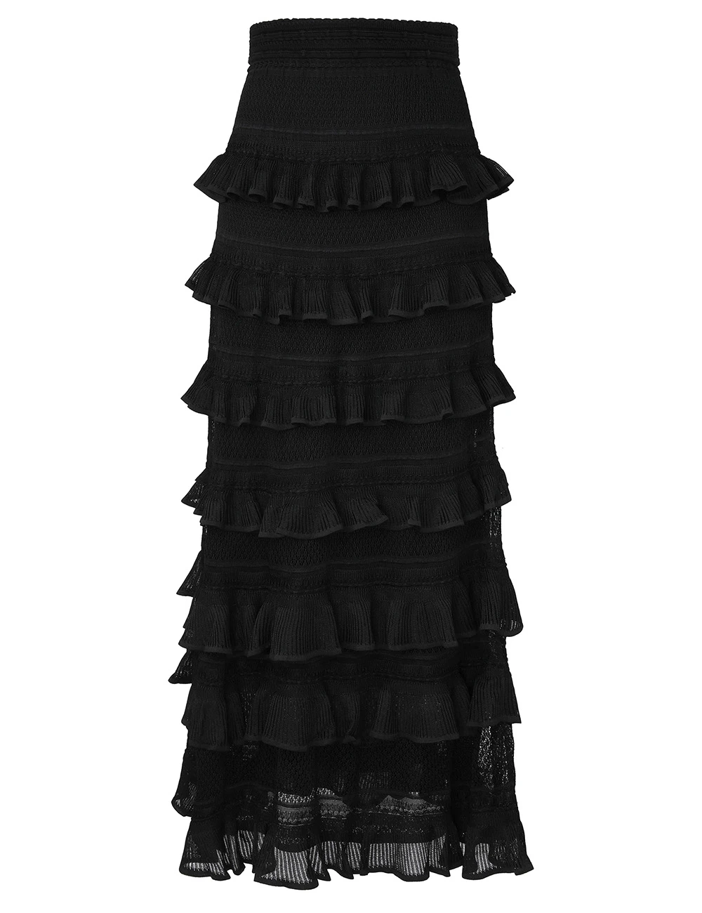 Zimmermann Luna Lace Frill Skirt | Ready to Wear Collection Coveti Elevate your elegance in this Zimmermann Skirts available now at Coveti