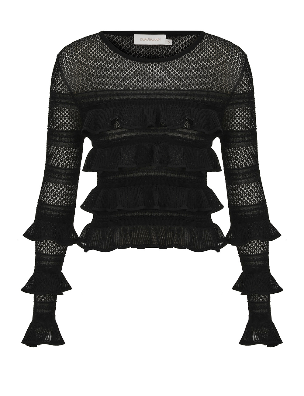 Zimmermann Luna Lace Frill Top
