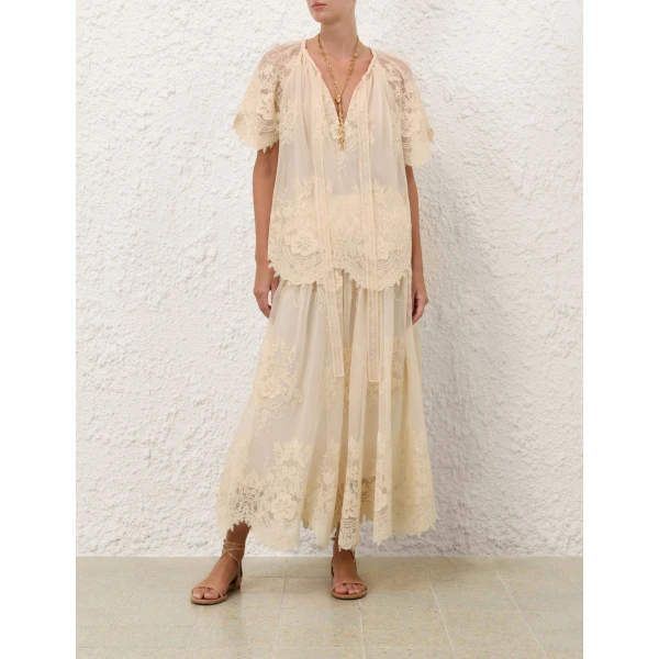 Elevate your elegance in this Zimmermann Skirts available now at Coveti