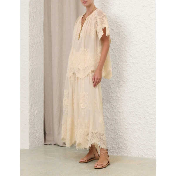 Elevate your elegance in this Zimmermann Skirts available now at Coveti