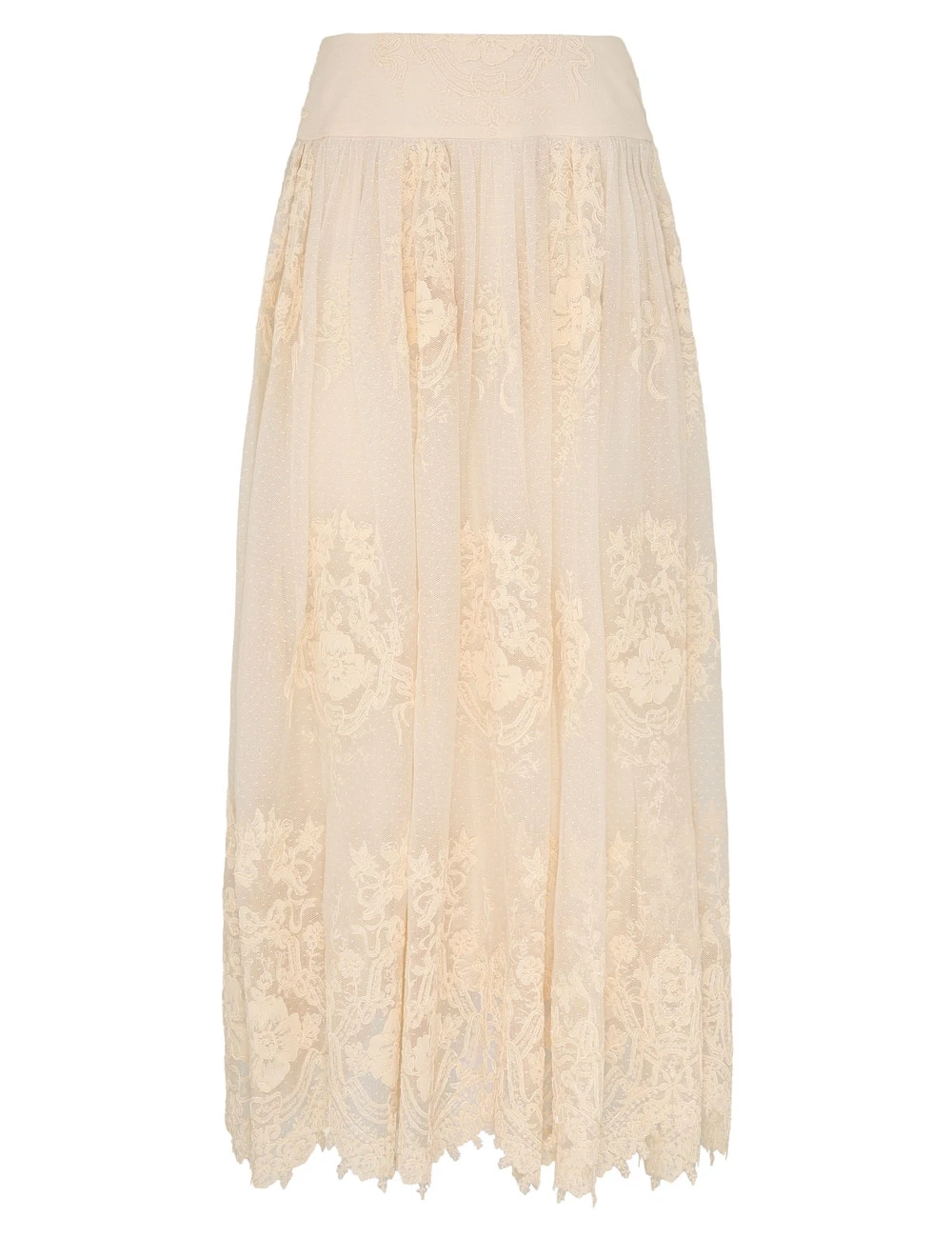 Zimmermann Luna Lace Maxi Skirt | Ready to Wear Collection Coveti Elevate your elegance in this Zimmermann Skirts available now at Coveti