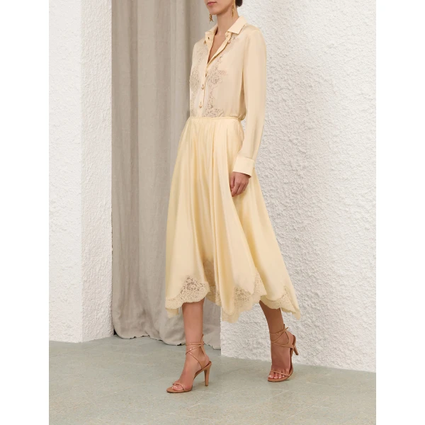 Elevate your elegance in this Zimmermann Skirts available now at Coveti