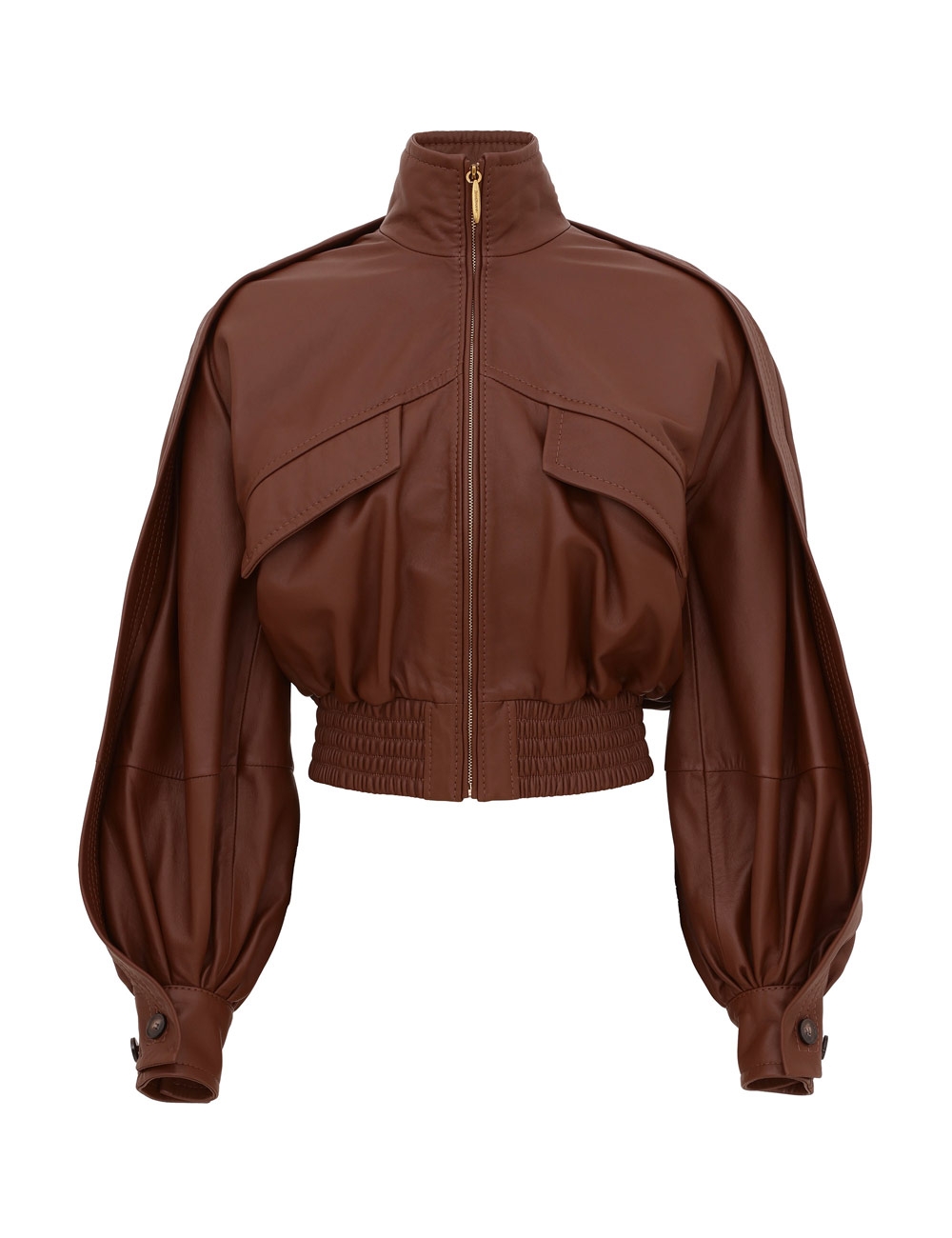 Zimmermann Luna Leather Bomber Jacket