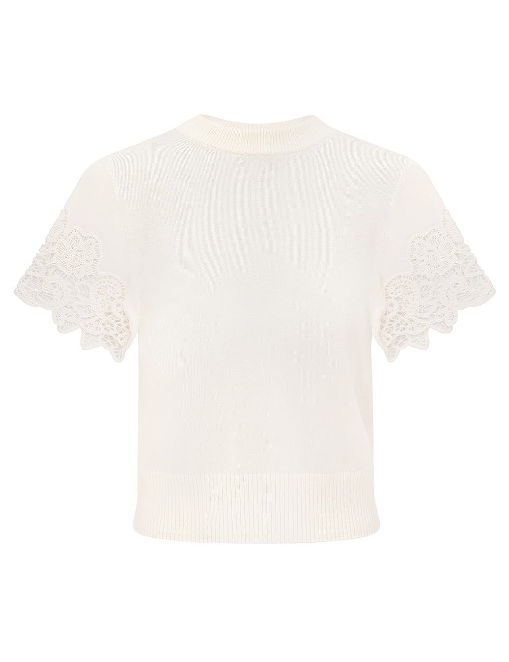 Zimmermann Luna Merino Lace Tee Top