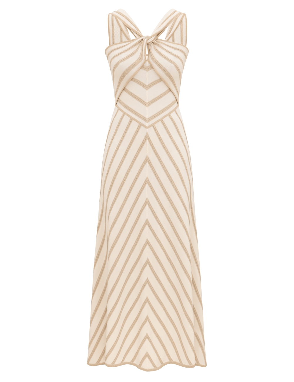 Zimmermann Luna Metallic Halter Dress