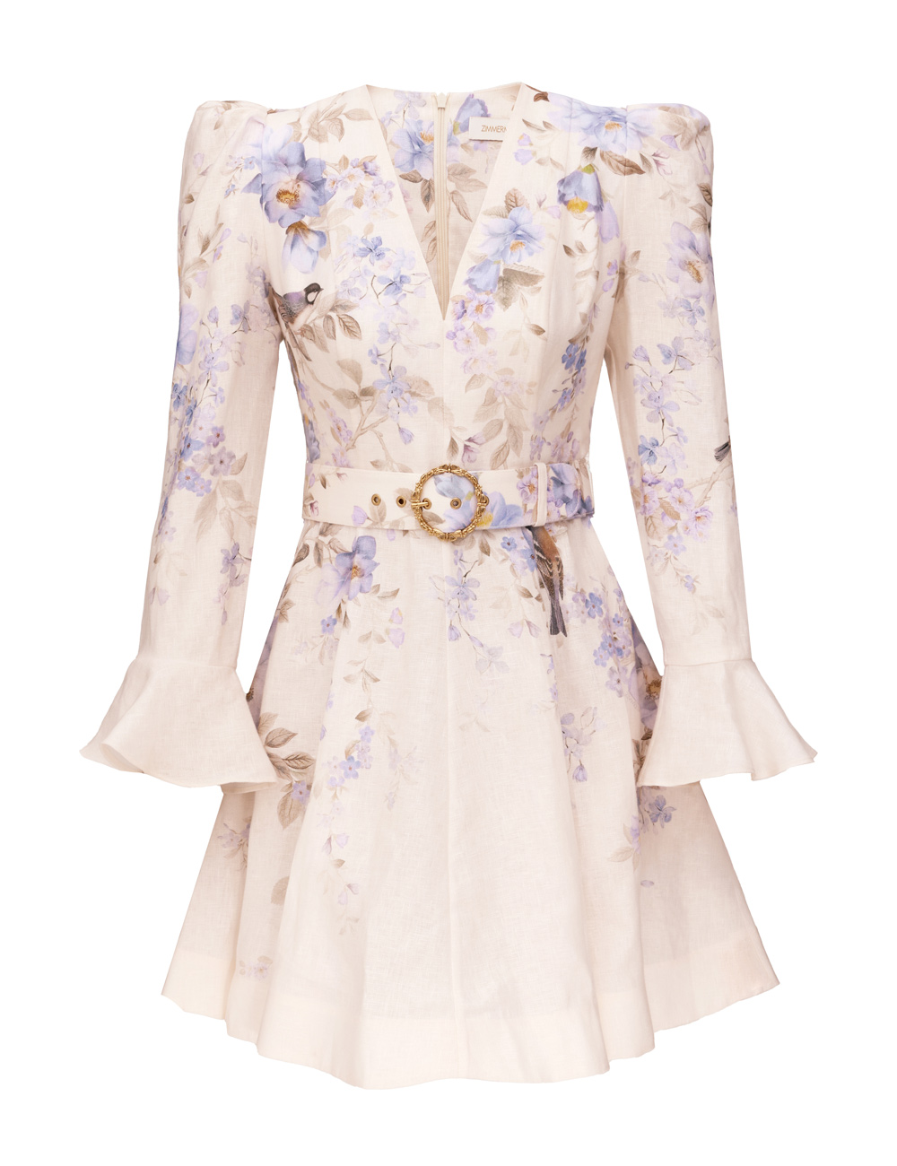 Zimmermann Luna Plunge Mini Dress