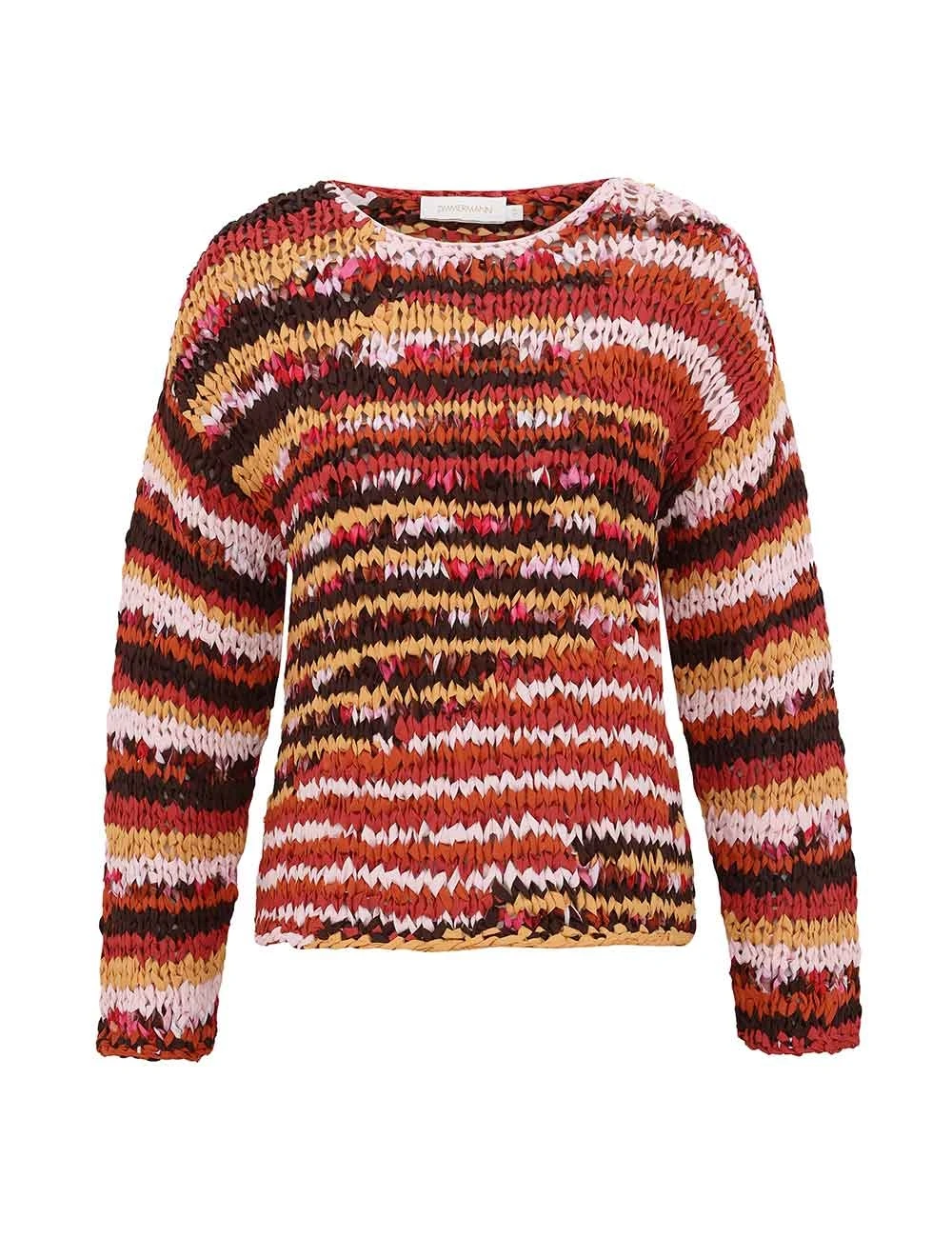 Zimmermann Luna Ribbon Knit Sweater | Ready to Wear Collection Coveti Elevate your elegance in this Zimmermann Knitwear available now at Coveti