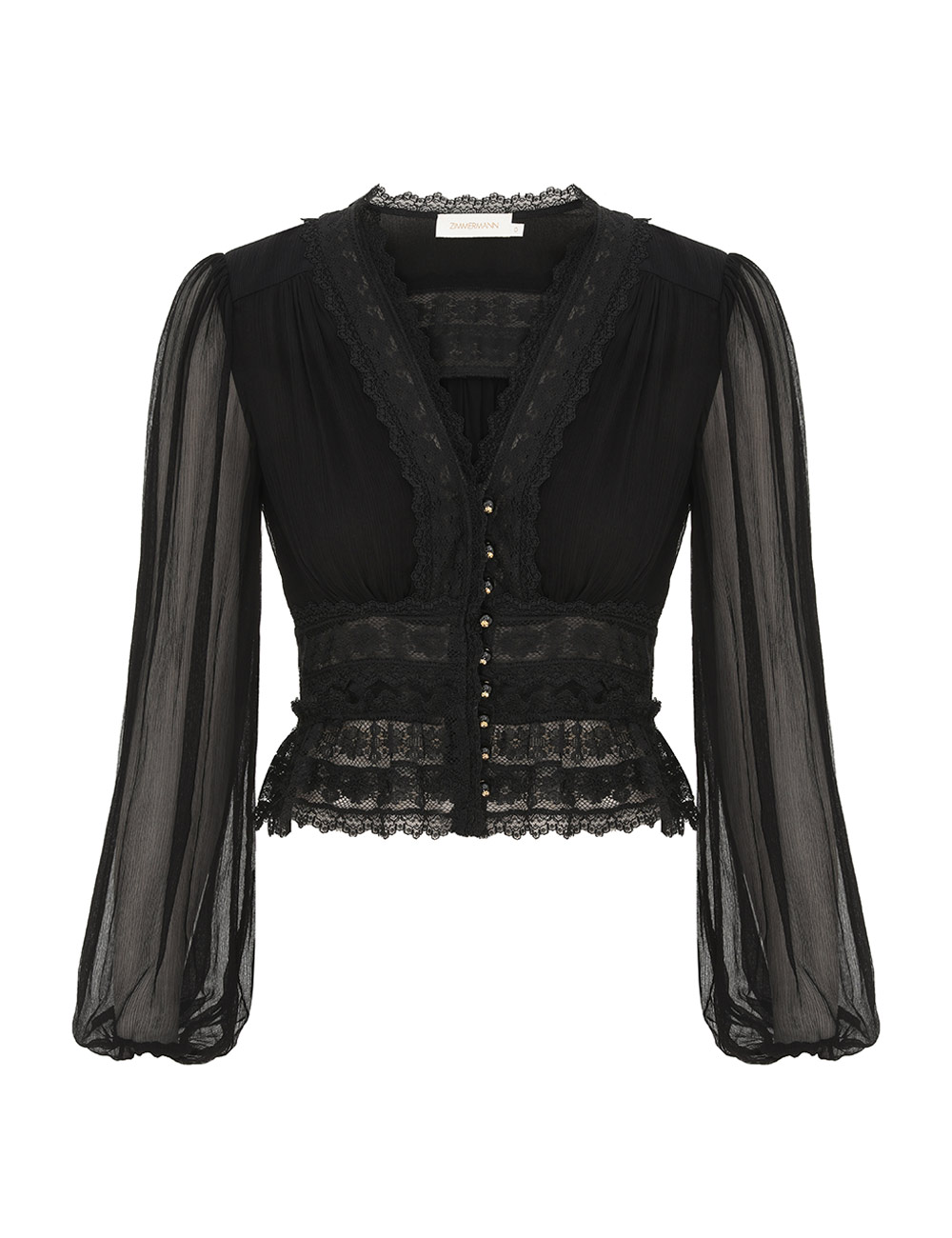 Zimmermann Luna V Neck Blouse