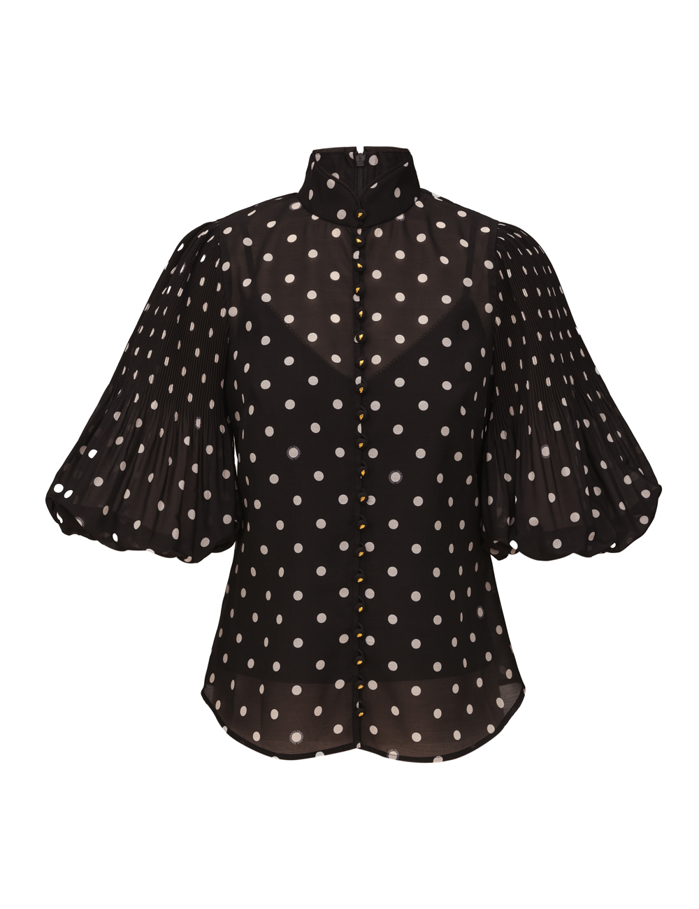 Zimmermann Pleated Button Blouse