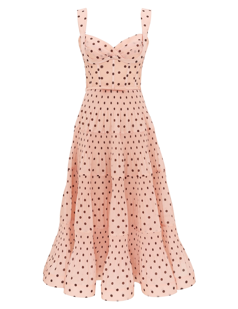 Zimmermann Pleated Draped Midi Dress