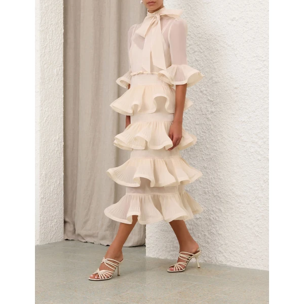 Elevate your elegance in this Zimmermann Dresses available now at Coveti
