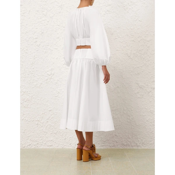 Elevate your elegance in this Zimmermann Skirts available now at Coveti
