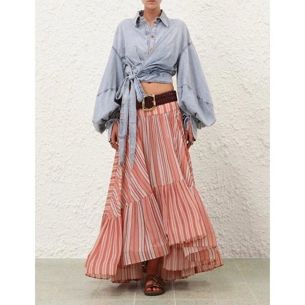 Elevate your elegance in this Zimmermann Skirts available now at Coveti