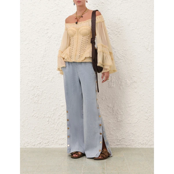 Elevate your elegance in this Zimmermann Pants available now at Coveti