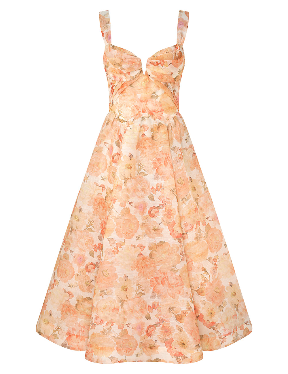Zimmermann Rebellion Drape Midi Dress