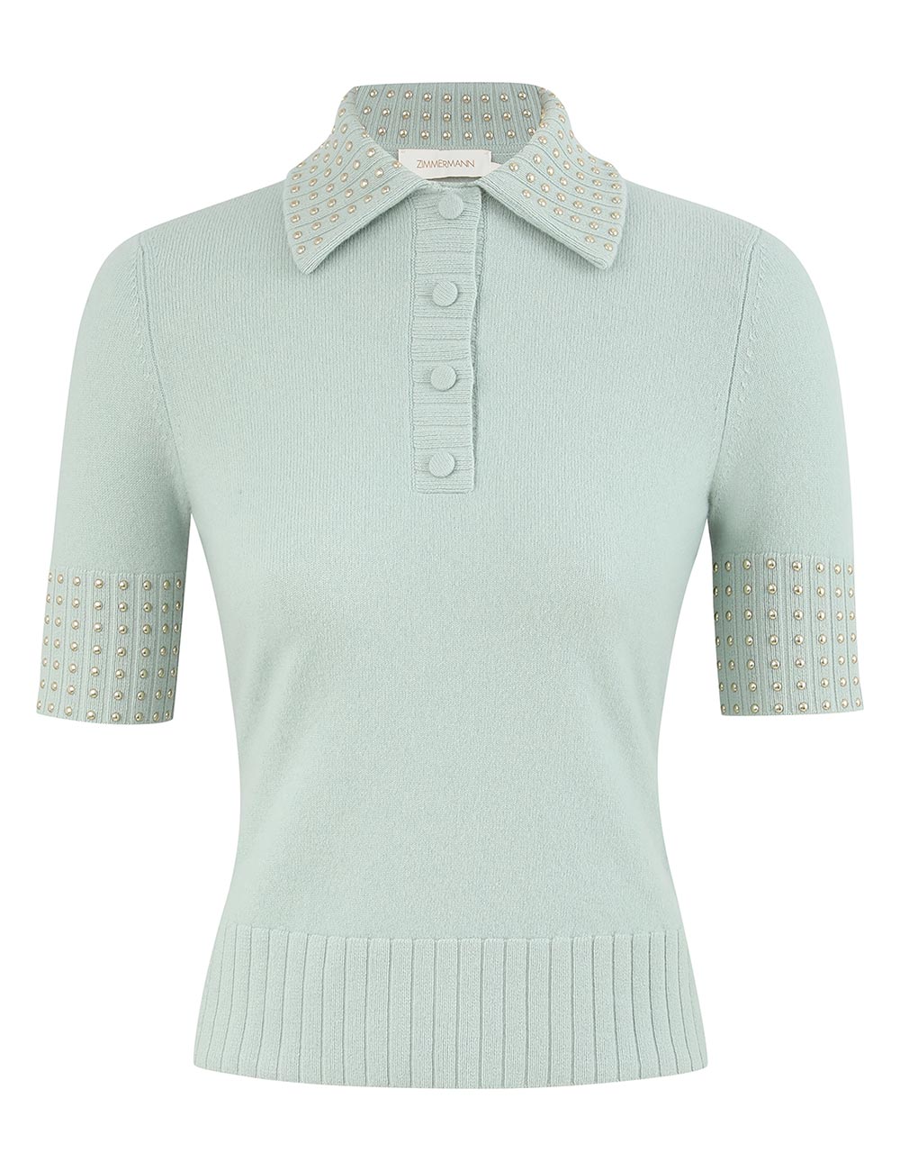 Zimmermann Rebellion Embellished Polo Top