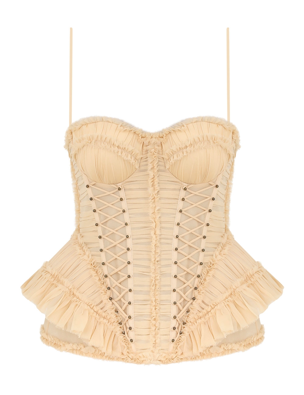 Zimmermann Rebellion Frayed Corset Top