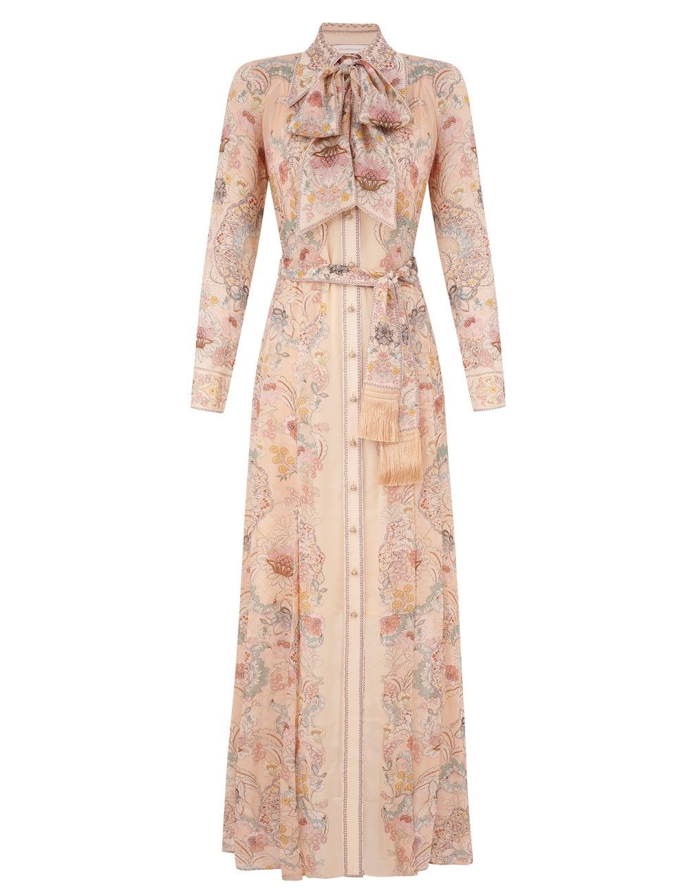 Zimmermann Rebellion Pussybow Shirt Dress